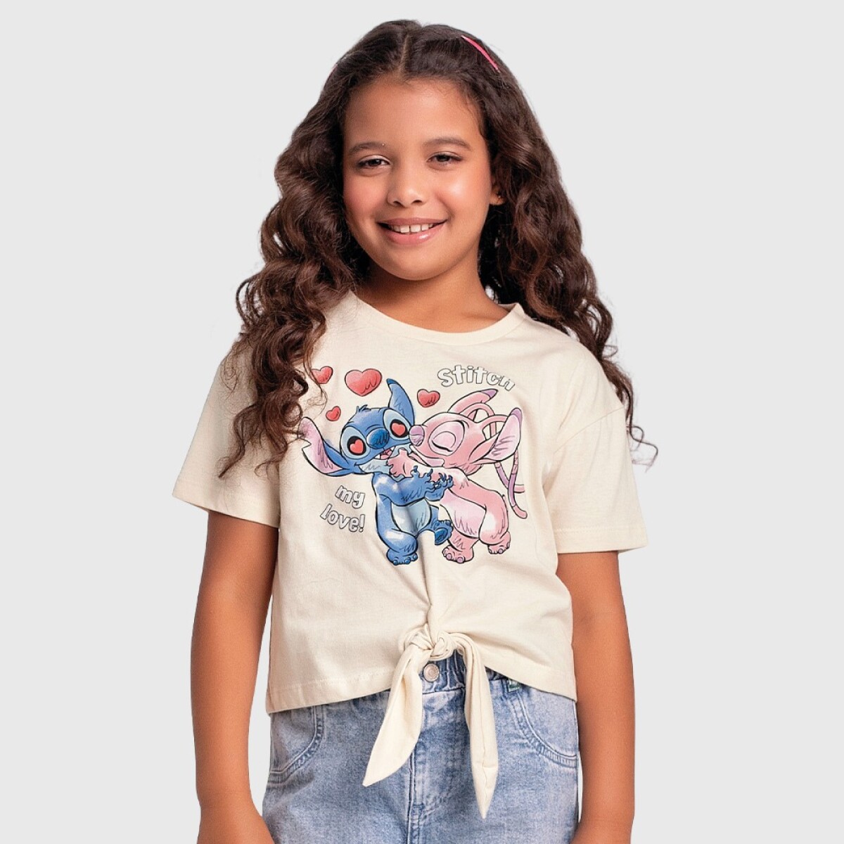 Remera Infantil. - Natural. 