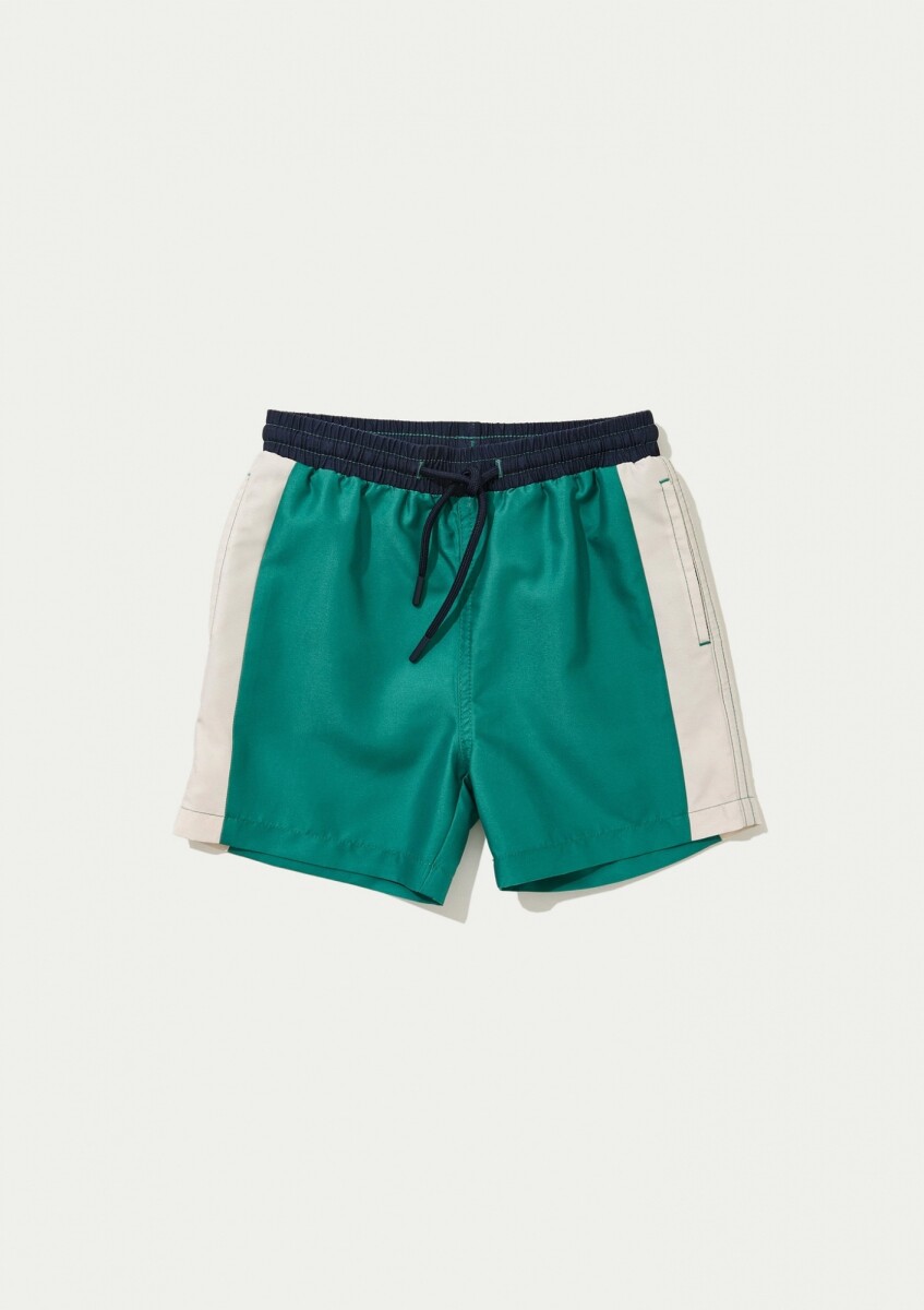 SHORT DE BAÑO INFANTIL - VERDE 