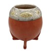 Mate torpedo linea Bresciani - Plata y oro - MTTO40 Marrónuniforme