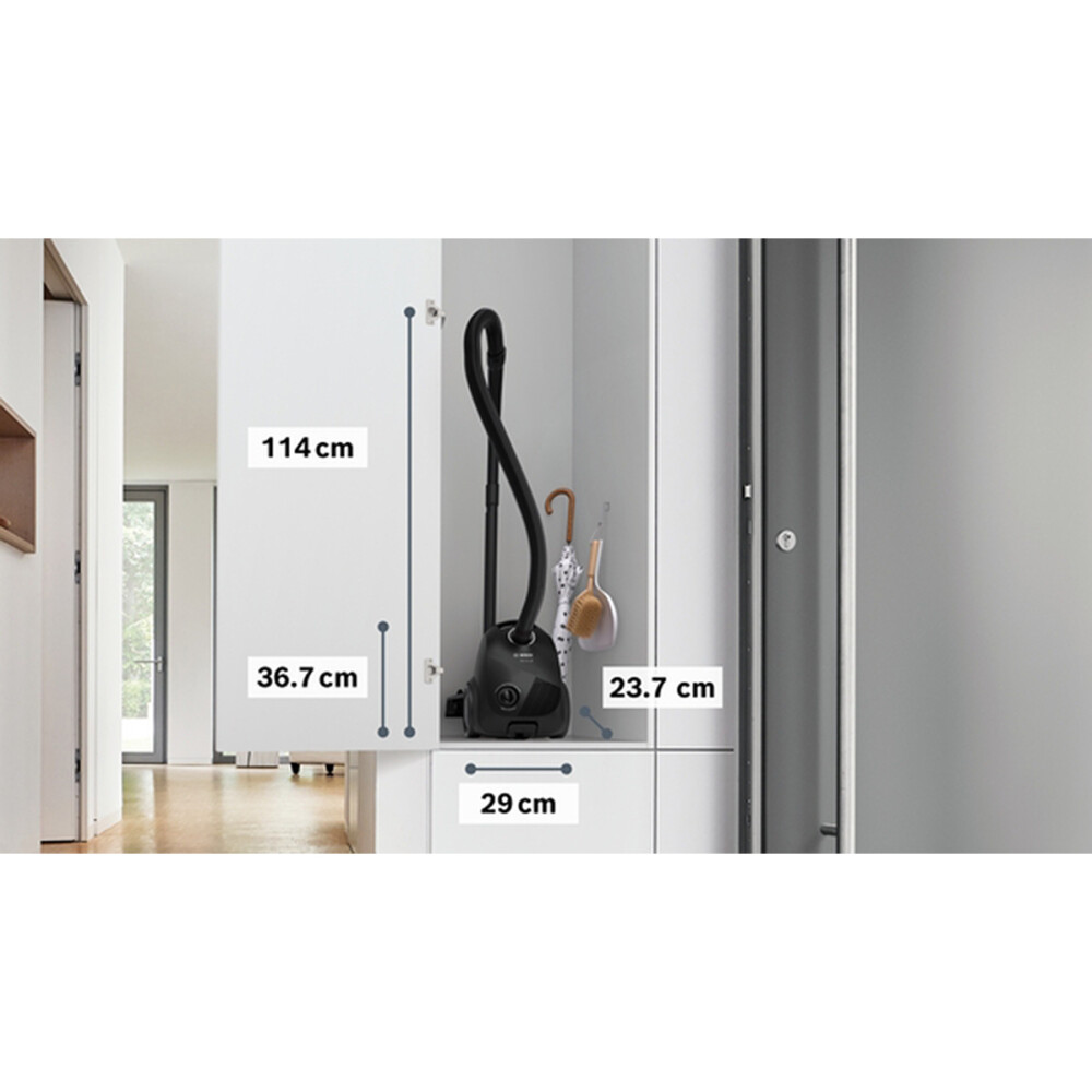 Aspiradora con bolsa Bosch BGBS2LB1 color negro Aspiradora con bolsa Bosch BGBS2LB1 color negro