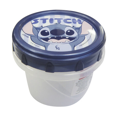 Pote Plástico Stitch 300 ml con Tapa Rosca U