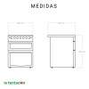 Cocina Punktal Doble Horno Pk-1980 Dtk 3+1 Cocina Punktal Doble Horno Pk-1980 Dtk 3+1