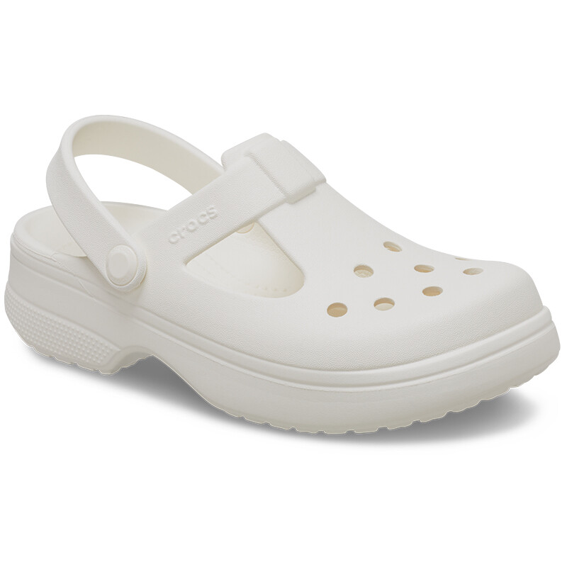Crocs Classic Clog Mary Jane Niños Blanco