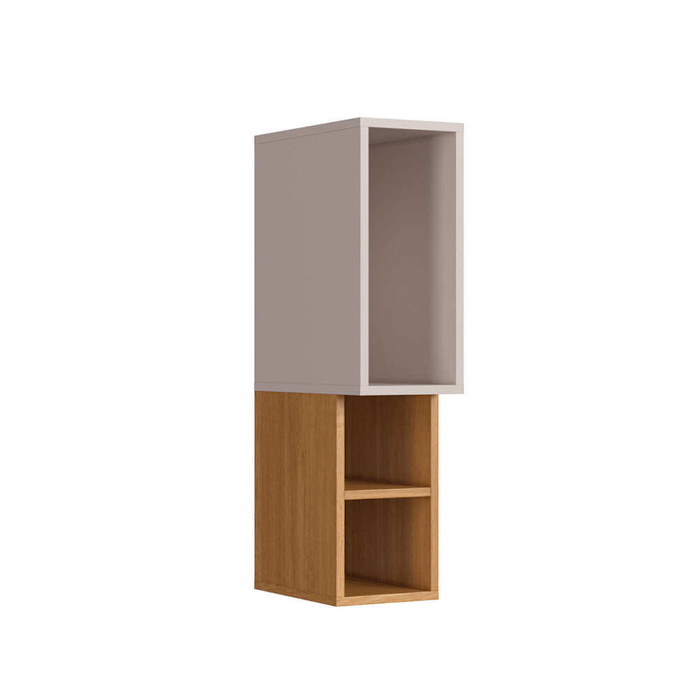 MÓDULO AÉREO NICHO BLANCO/MADERA 0.20M COLOR NATURE/SAND Módulo Aéreo Nicho Blanco/madera 0.20m Color Nature/sand