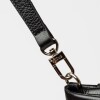 Bandolera Curve en cuero graneado Negro