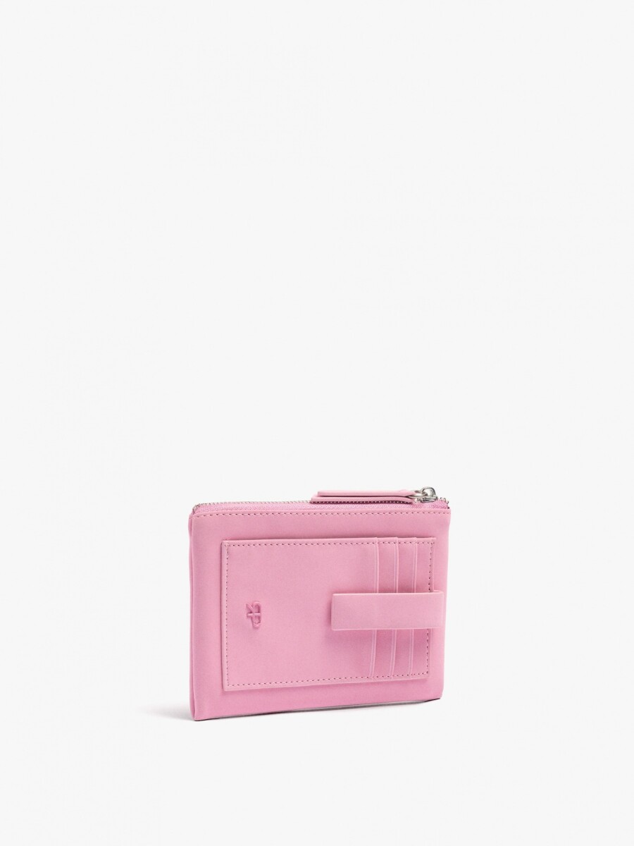 Tarjetero Con Textura Suave rosa