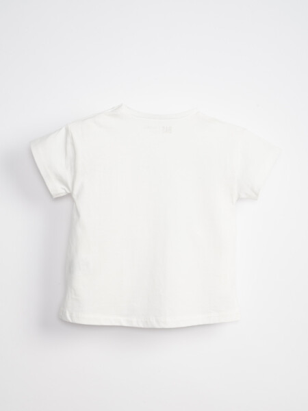 Remera manga corta estampa Market Blanco