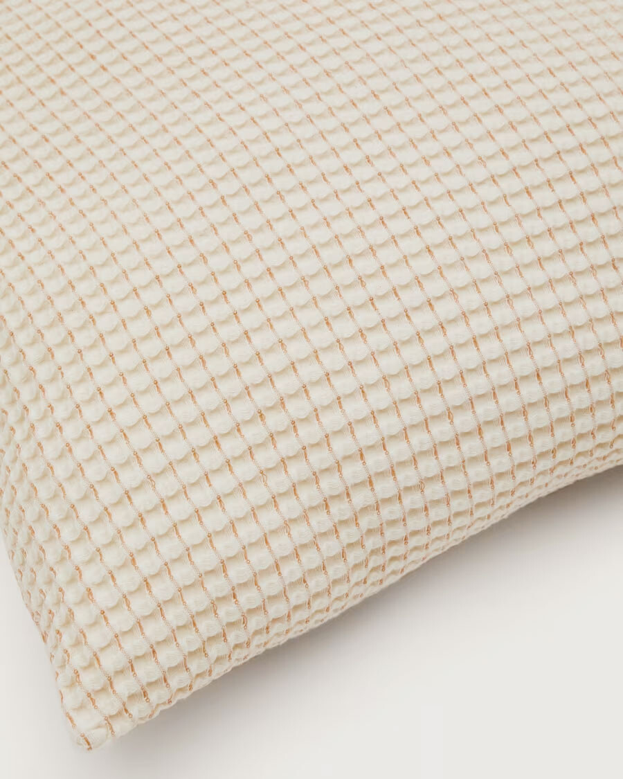 Set Senara de 2 almohadones de algodón beige 45 x 45 cm Set Senara de 2 almohadones de algodón beige 45 x 45 cm
