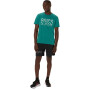 ASICS Hex Graphic Cotton Blend Tee - Hombre Rainy Lake