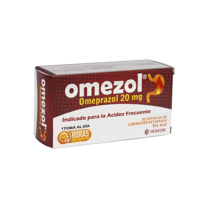 OMEZOL 20 MG. CJ X 30 CÁPS. única