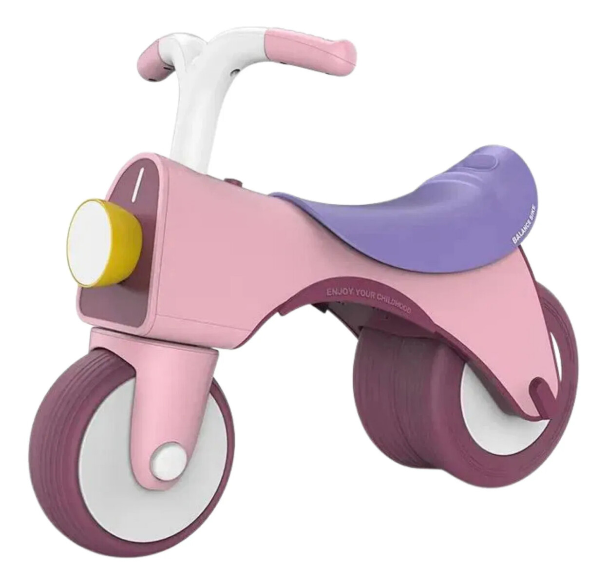 Moto chivita andador para niños con luz y sonido - Rosa 