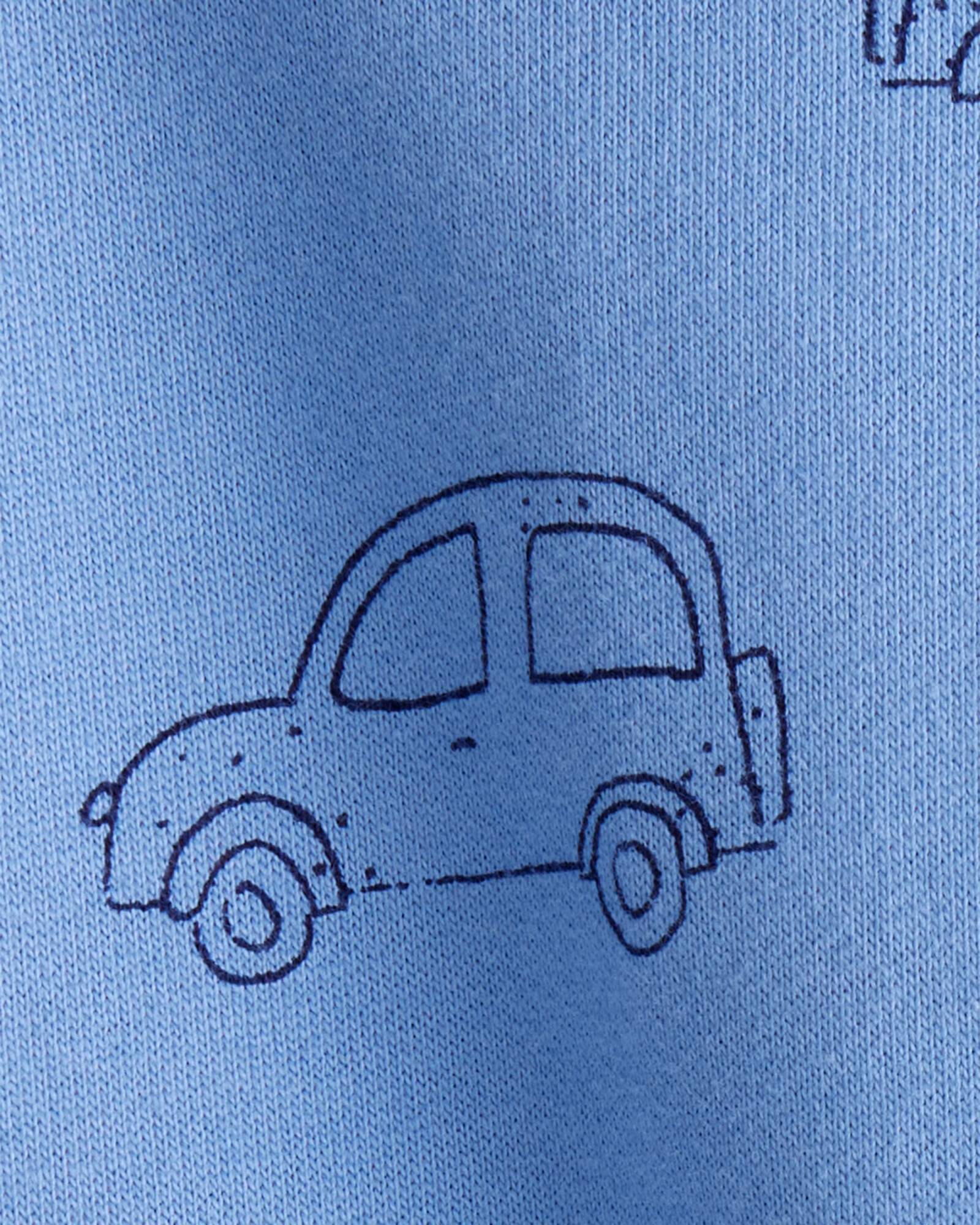 Set dos piezas de algodón, pantalón y body, diseño autos Sin color