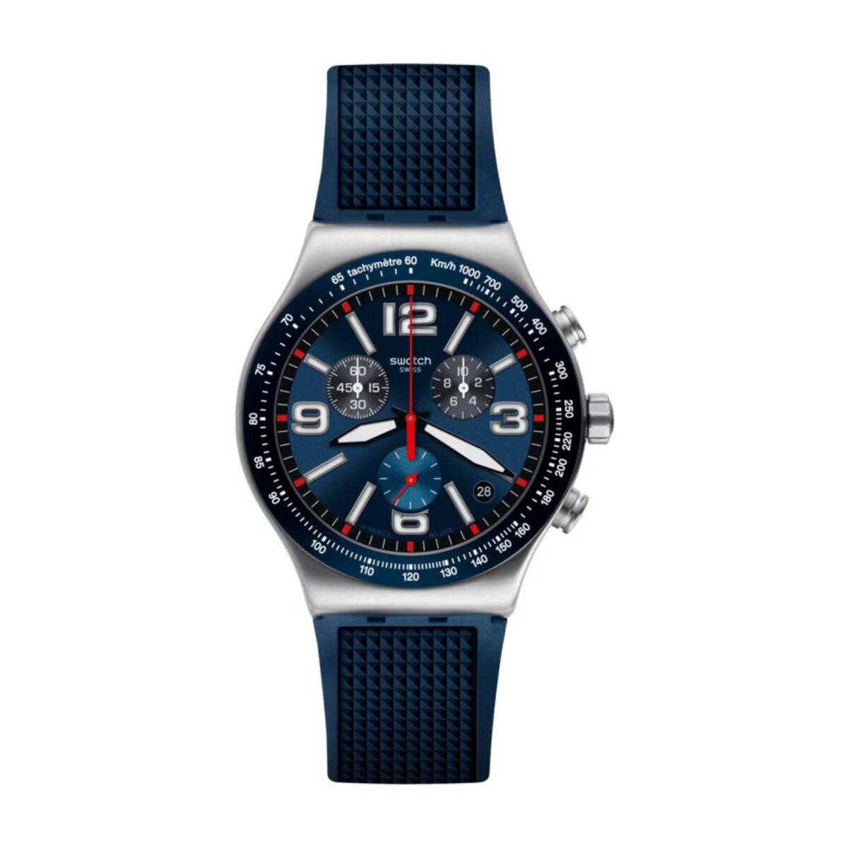 Reloj Swatch Yvs454 Blue Grid Para Hombre 