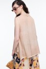 CAMISA IRREGULAR Beige