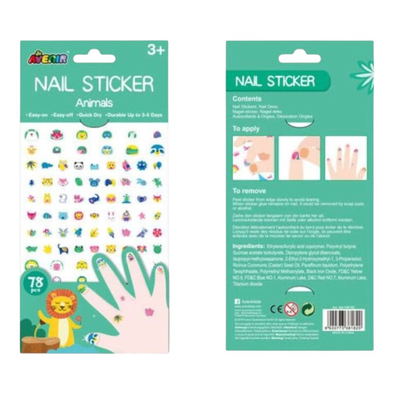 Stickers para uñas de animales Avenir Stickers para uñas de animales Avenir