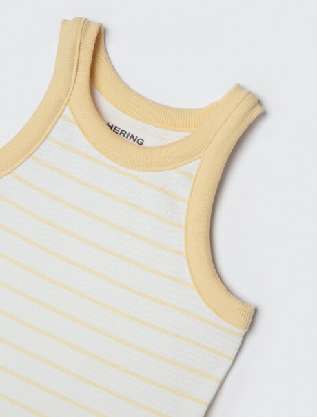 MUSCULOSA INFANTIL A RAYAS AMARILLO