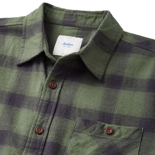 Camisa Katin Derek Flannel - Verde Camisa Katin Derek Flannel - Verde