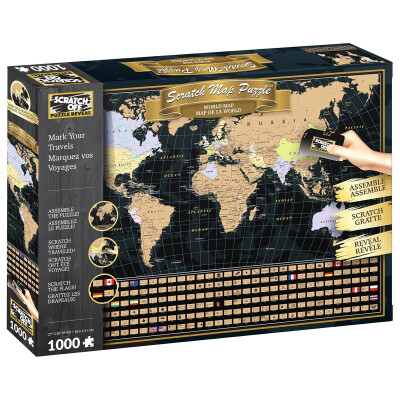 Puzzle para raspar Mapa del Mundo Puzzle para raspar Mapa del Mundo