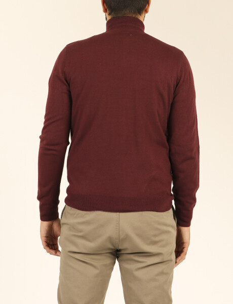 Sweater Medio Cierre Feraud Bordo