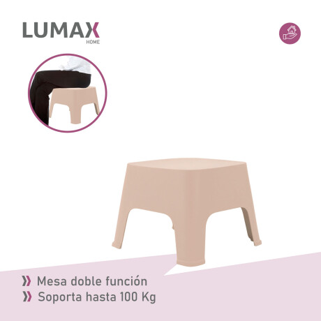 Mesa de exterior Skarpo Banqueta Plastico Sunset Taupe