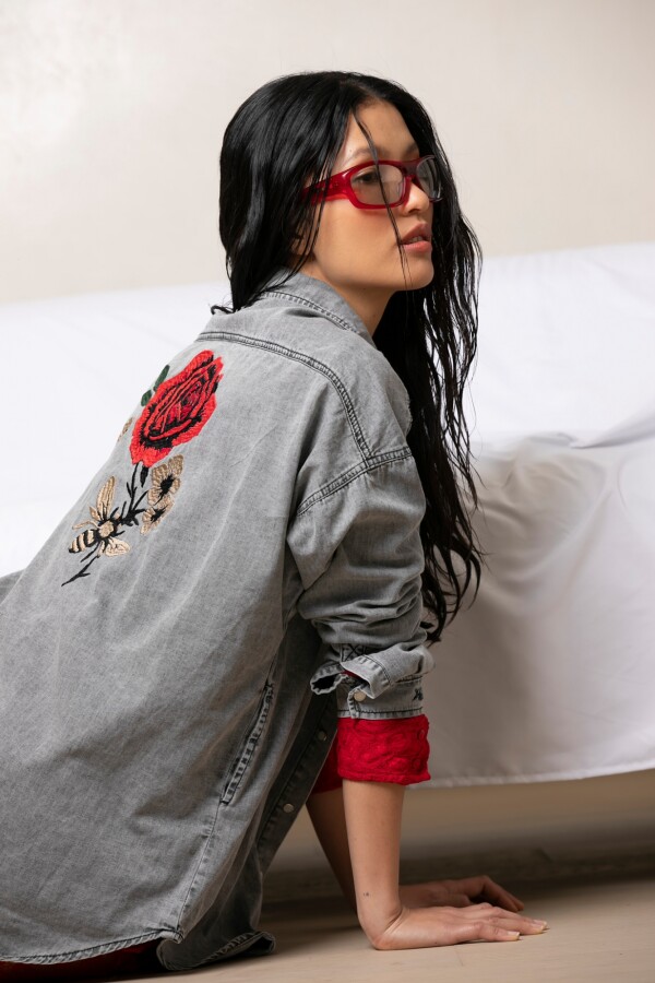 Camisa Jean Grey Rose