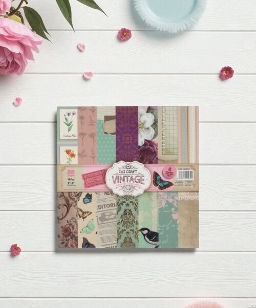 Block c/28 h. Pap.ilustrados doble faz ibi craft - 20x20cms - 180grs - Coleccion Vintage Block c/28 h. Pap.ilustrados doble faz ibi craft - 20x20cms - 180grs - Coleccion Vintage