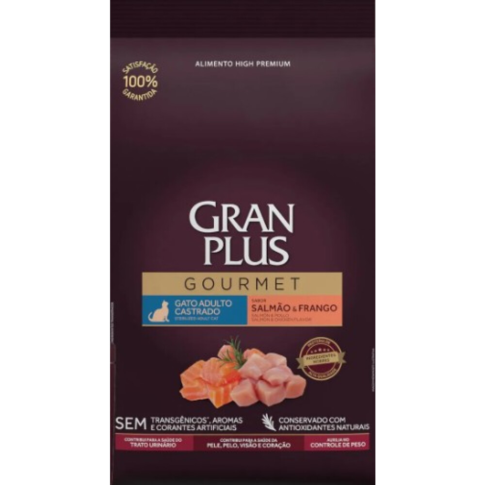 GRANPLUS GOURMET GATO CASTRADO SALMON Y POLLO 3 KG GRANPLUS GOURMET GATO CASTRADO SALMON Y POLLO 3 KG