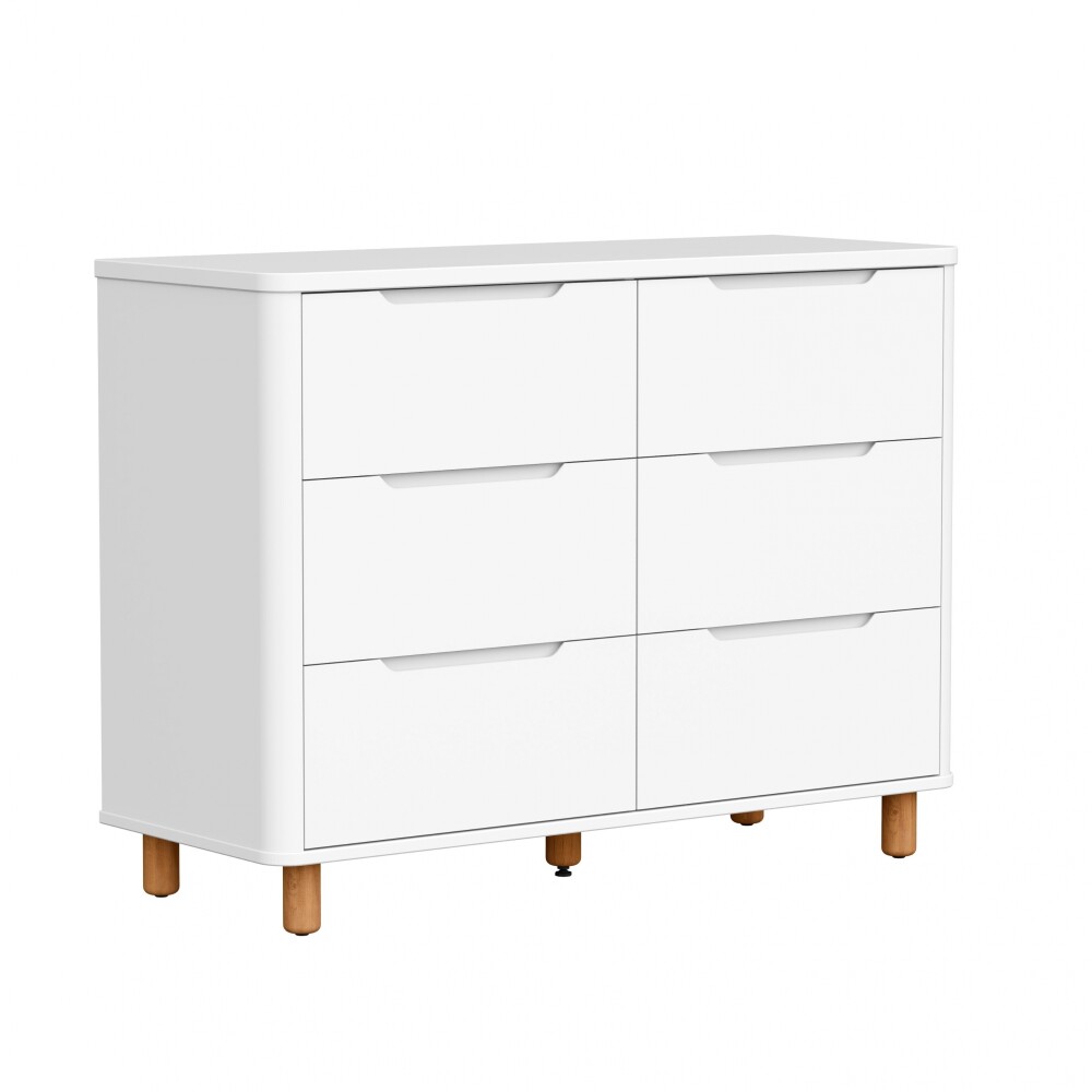 Cómoda 6 Cajones Infantil - Boom Blanco
