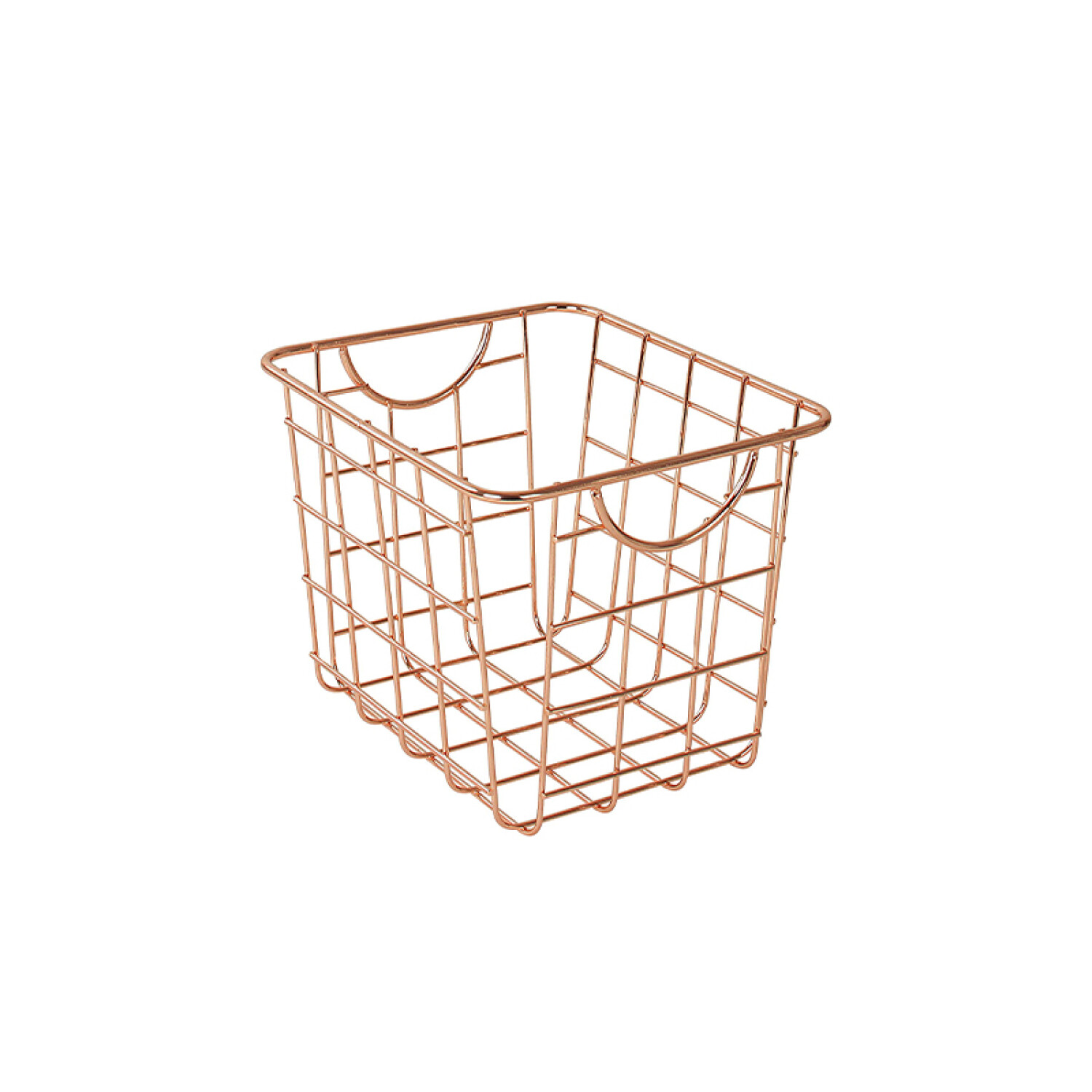 Mini cesta organizadora tipo cobre 16 x 14 x 13cm. - TV0719 — Fivisa