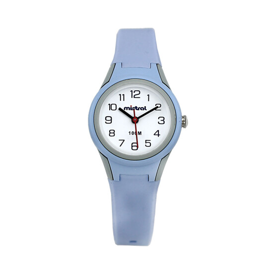 Reloj Mistral Deportivo Silicona Celeste 0