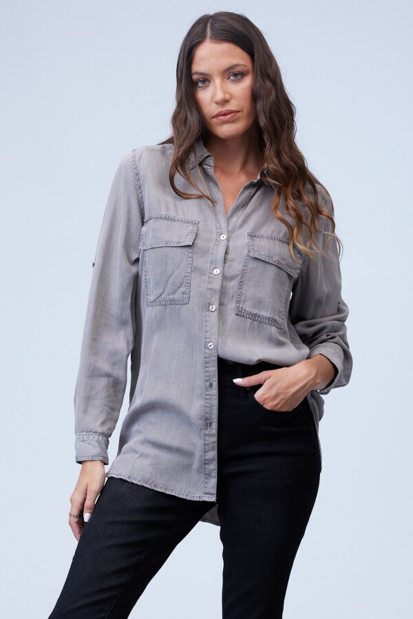 Camisa Tencel GRIS