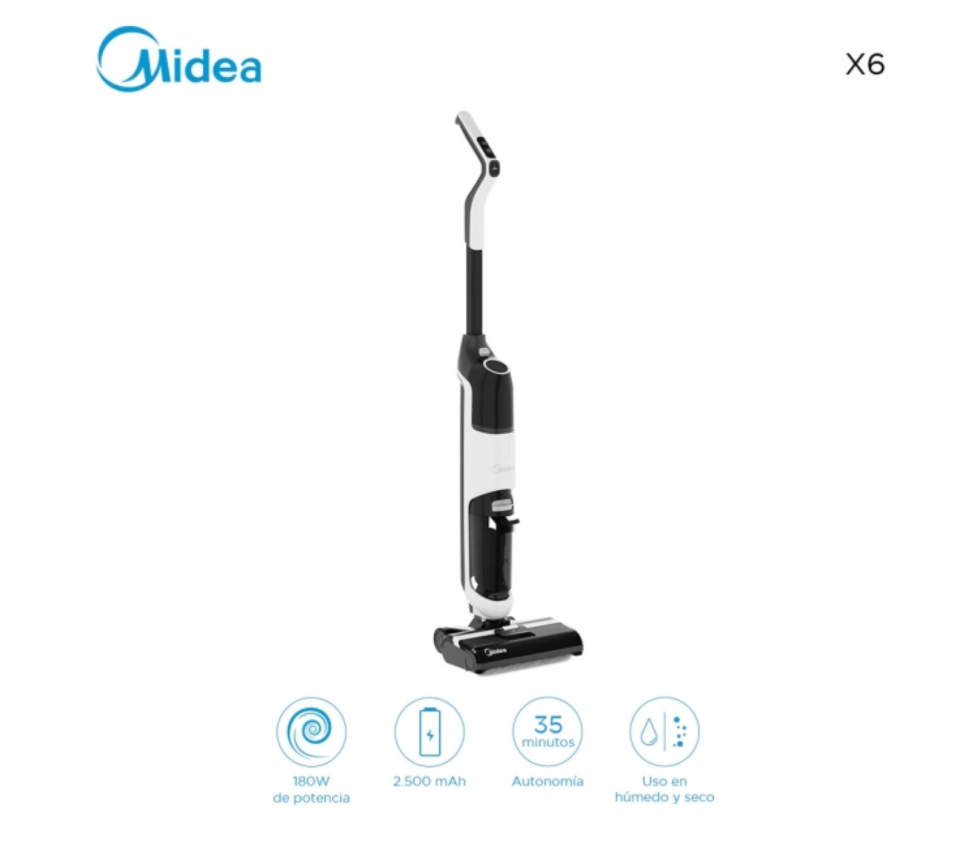 Aspiradora Midea Trapeadora Wet-dry 3 En 1 X6 