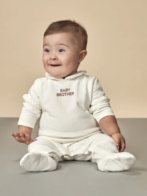 Pelele Baby Brother Blanco Roto
