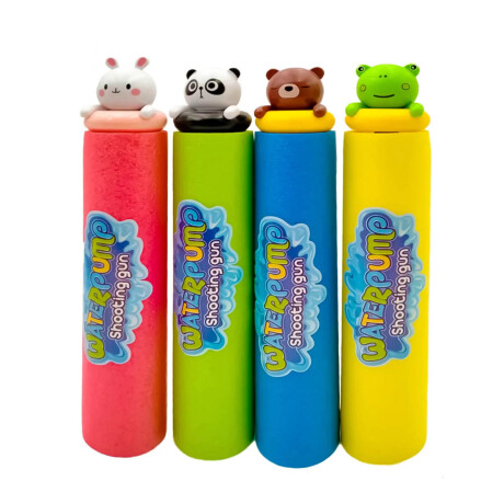 Pack X4 Lanzador Pistola De Agua Piscina 35cm Espuma Pack X4 Lanzador Pistola De Agua Piscina 35cm Espuma