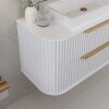 Mueble de baño Alice Suspendido 100cm Blanco con bacha de loza y botiquín Gabriela 90cm Blanco Mueble De Baño Alice Suspendido 100cm Blanco Con Bacha De Loza Y Botiquín Gabriela 90cm Blanco