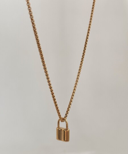 COLLAR LOCK ROCK GOLD