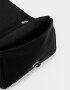 Bandoleras Clasico Bandolera Puffy Con Solapa - Negro