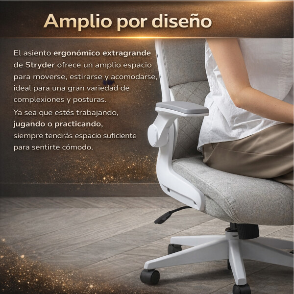 Silla Oficina Cougar Gamer Stryder Ergonómica 120kg BLANCO