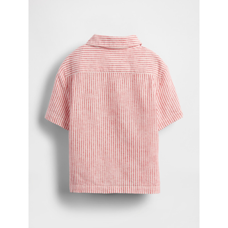 SS LINEN SU25 RED STRIPES