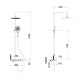 GRIFERIA BARRAl DUCHA CON TRANSFERENCIA GUN METAL 000