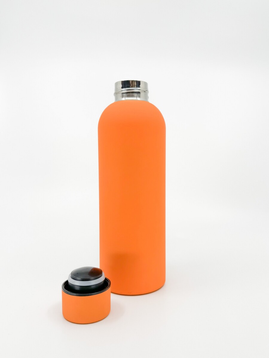 Botella térmica de acero lisa - Naranja 