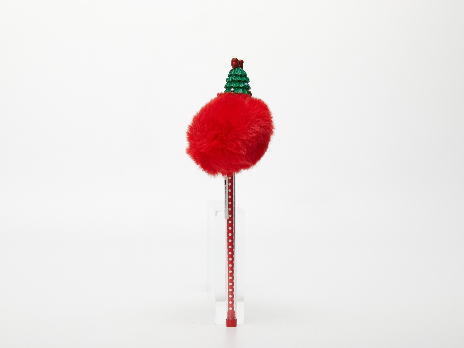 BOLÍGRAFO DE GEL NAVIDEÑO CON POMPÓN 