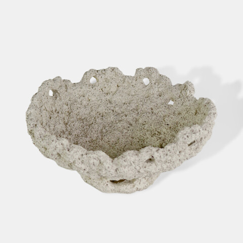 BANDEJA CERAMICA BEIGE CL COMB 26X13CM Unica