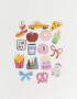 Stickers y Album Stickers Estampados Set De Stickers Para Decorar Botellas - Combinacion Multicolor