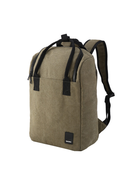 Mochila Matera Porta Laptop Tela Verde