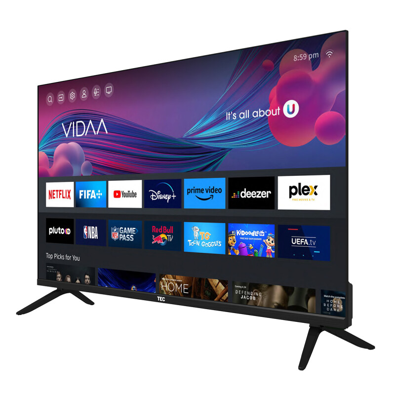 TELEVISOR TEC, 32" LED HD, FLAT SMART,1280X720, FRAMELESS 001