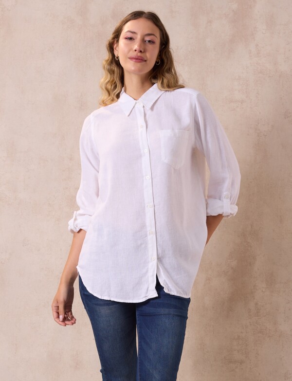 Camisa Lino Solid CRUDO