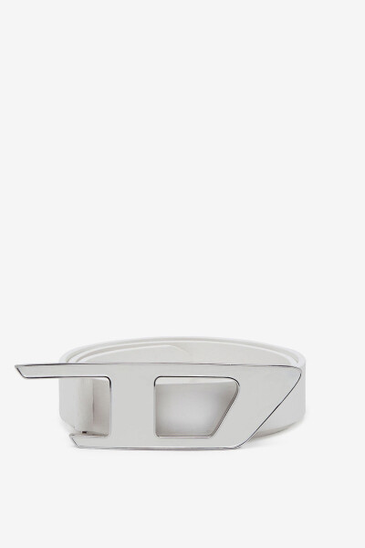 CINTURÓN LOGO D EN HEBILLA Blanco