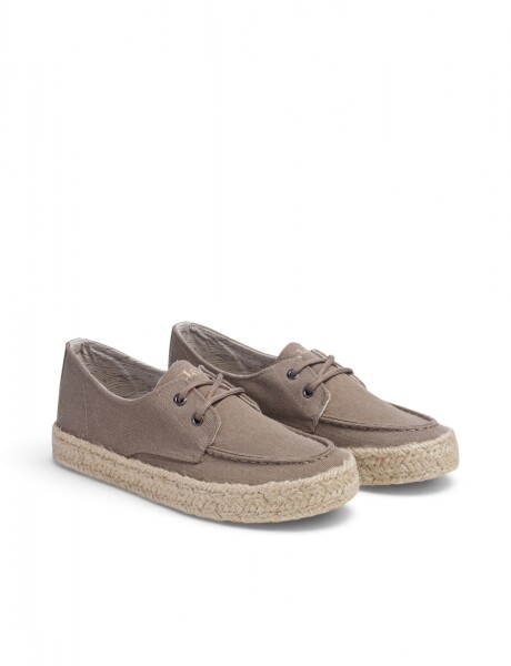 ZAPATO NAUTICO CANVAS Tostado