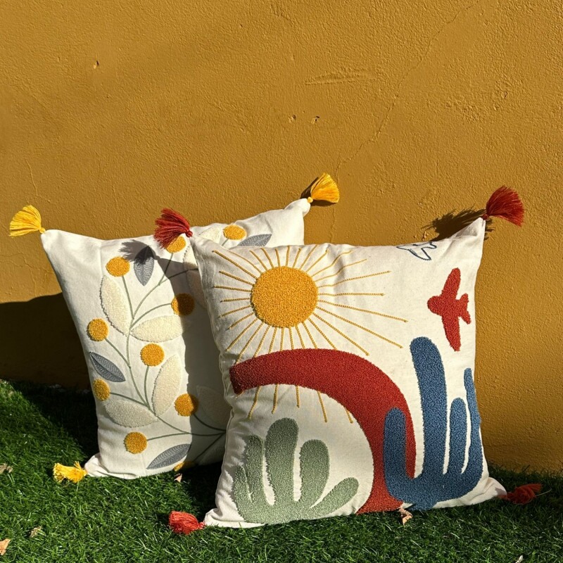 Funda Almohadón Bordada Modelo 1